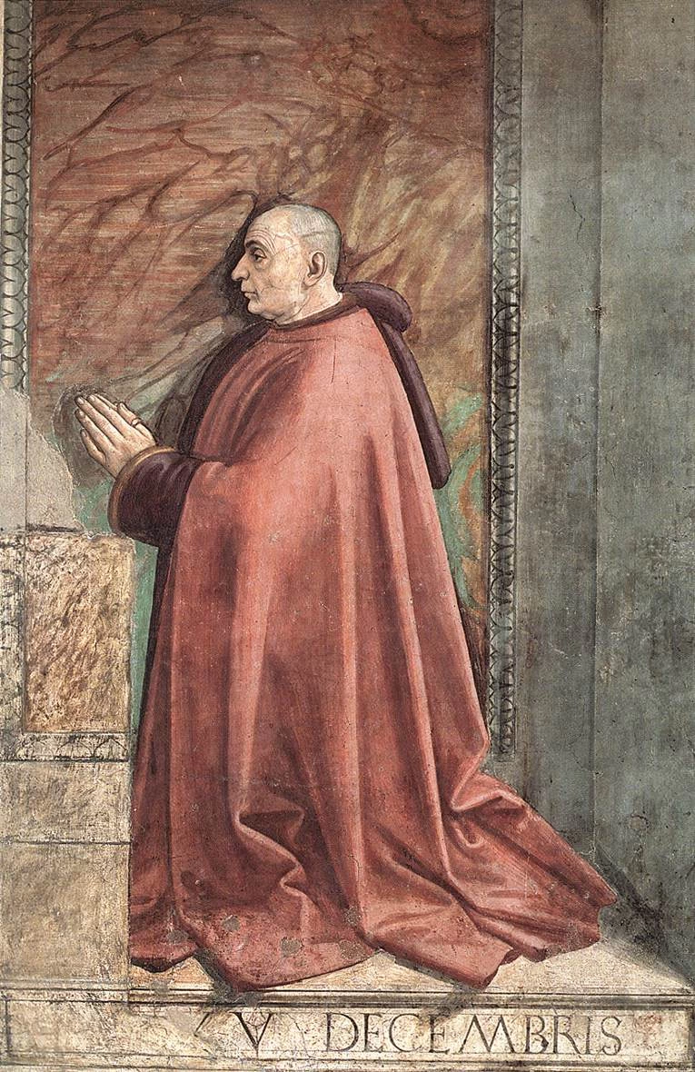 Ritratto del donatore Francesco Sassetti - Santa Trinità, Firenze